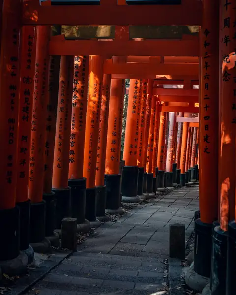 Allée de torii rouges à Fushimi Inari, Kyoto